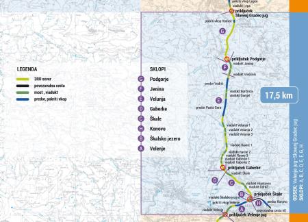 karta 3RO_sever 2024, odsek Velenje -Slovenj Gradec