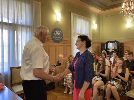 župan Darko Menih in ravnateljica Majda Zaveršnik Puc