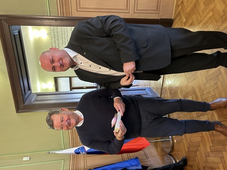 dr. Aleksander Jevšek in Boris Goličnik